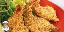Креветки із кунжутом кунжутом