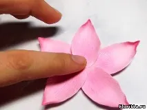 Лотос із полімерної глини лотос
