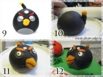 Майстер-клас з ліплення Angry birds з мастики, Прикрашаємо торти майстер-клас
