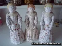 тъкане вестникарски тръби