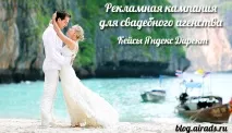 Рекламна кампанія у Директі для весільного агентства, Інтернет-реклама кампанія