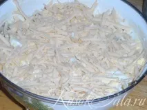 Рецепт Салат з куркою чорносливом та смаженими грибами смаженими