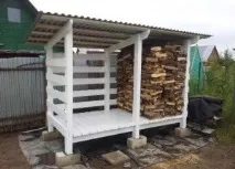 Створення дровника для дачі своїми руками креслення, схеми, фото креслення