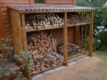 Створення дровника для дачі своїми руками креслення, схеми, фото дачі