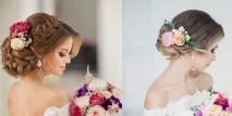 Весільні зачіски з фатою і без волосся різної довжини. весільні