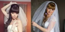 Весільні зачіски з фатою і без волосся різної довжини. весільні