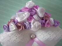 Весільна подушечка для кілець стрічки