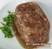 Холодець по Дюкану кипіння