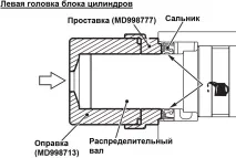Заміна сальників розподільних валів двигуна 6B31 Mitsubishi Outlander XL 2007 сальників