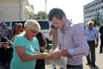 Дениса Царгуша в Абхазії зустріли як національного героя зустріли