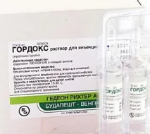 Гордокс при панкреатиті - інструкція із застосування. панкреатиті