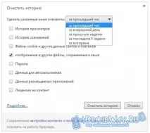 Як видалити історію відвідування сайтів (Google Chrome відвідування