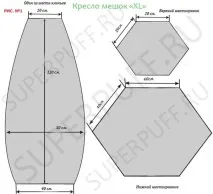 Як самому пошити крісло мішок грушу - Блог Superpuff мішок