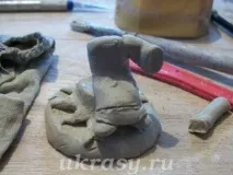 Ліпимо з глини веселого дідуся Чурилу та їжака ліпимо