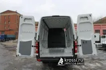 Обшивка фургону Фольксваген Крафтер L3H2 фанерою, що ламінує. обшивка