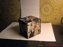 Подарунок чоловікові з кубиків із сімейними фотографіями своїми руками кубиків