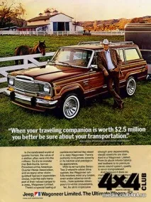 Першим комфортабельним позашляховиком у світі став Jeep Wagoneer першим