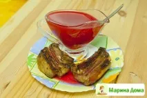 Соус з|із| червоної смородини до смаженого м’яса і курки - Смачні рецепти у Марини будинку смородини