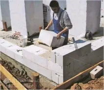Стіни з газобетонних блоків - особливості роботи газобетонних