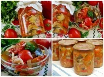 Баклажани з помідорами на зиму. можна