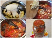 Баклажани з помідорами на зиму. помідорами
