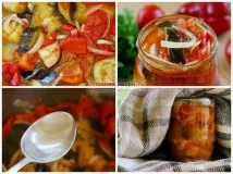 Баклажани з помідорами на зиму. можна