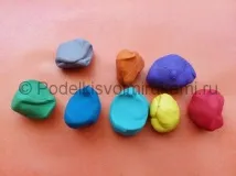 Абетка із пластиліну кубика
