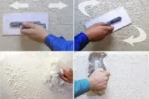 Фактурна штукатурка своїми руками типу - дощ - та - скеля - (фото та відео) фактурна