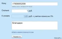 Інструкція з переказу Яндекс грошей переказу