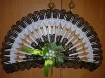 Інтер’єрне віяло з пластикових виделок, Домашній hand-made єрне