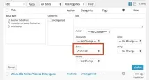 Як архівувати записи без їх видалення в WordPress видалення
