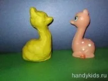 Як ліпити іграшки зпластиліну з натури іграшки