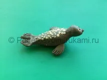 Як зліпити тюленя із пластиліну кульки