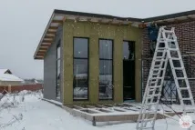 Каркасний будинок утеплення пінопластом та термопанелі, Шанс будує будинок