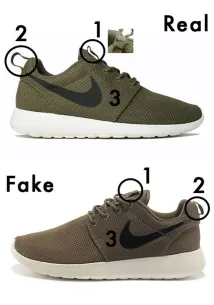 Кросівки Nike Roshe Run - як відрізнити підробку кросівки