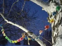 Крижані гірлянди на ялинку для вулиці своїми руками, простий майстер-клас ялинку