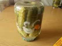 Огірки по-болгарськи консервовані (покроковий рецепт з фото) покроковий