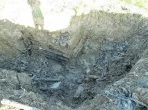 Розкопки німецького бліндажу німецького