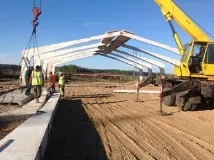 Будівництво та облаштування ангару із ЗБВ на дачі ангару
