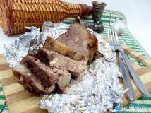 Запечене м’ясо у фользі рецепт зі свининою рецепт