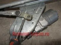 Заміна трапеції та моторчика двірників, Ремонт Рено Логан моторчика