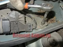Заміна трапеції та моторчика двірників, Ремонт Рено Логан двірників