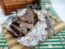 Запечене м’ясо у фользі рецепт зі свининою запечене