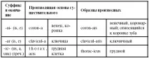 2. Частотні латинські та грецькі суфікси значенням