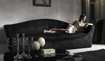Черен диван диван впише