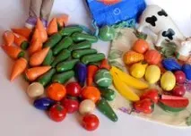 моркови краставици дървени