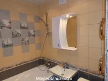 Фото ремонту маленької, малогабаритної ванної кімнати малогабаритної