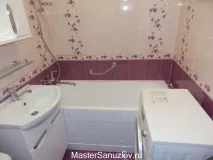 Фото ремонту маленької, малогабаритної ванної кімнати малогабаритної
