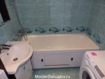 Фото ремонту маленької, малогабаритної ванної кімнати ремонту