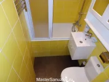 Фото ремонту маленької, малогабаритної ванної кімнати малогабаритної